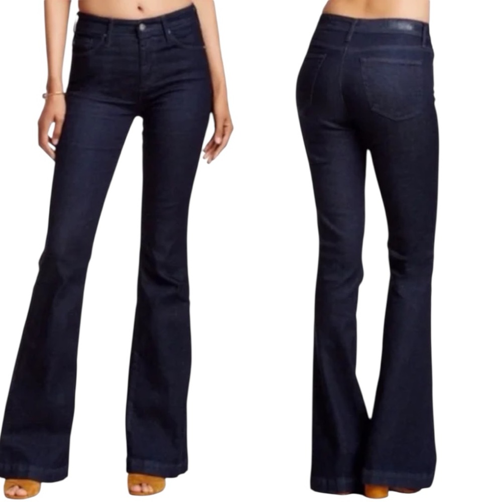 Ag Adriano Goldschmied Women's Dark Indigo Flare Jeans